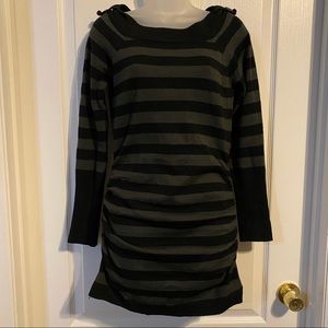 Grey & Black Striped sweater